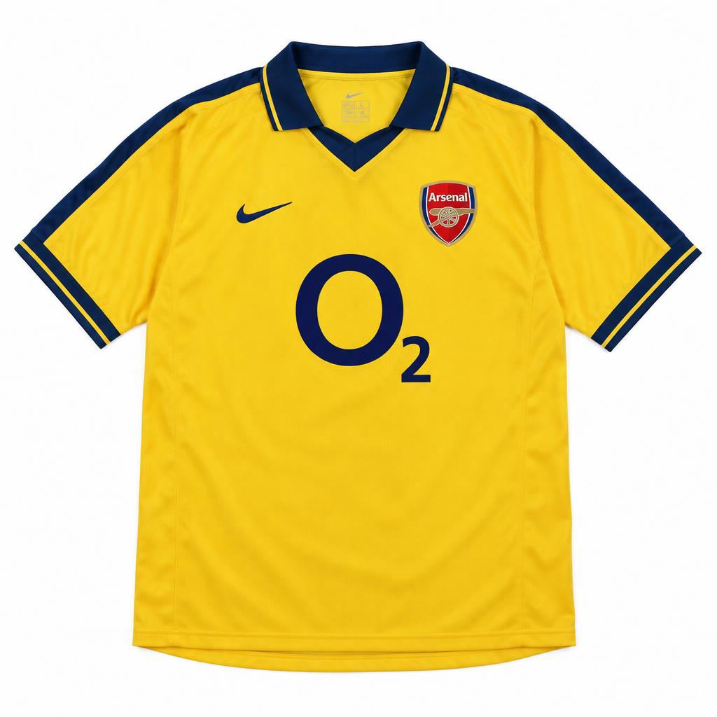 Arsenal 2002/03 Away Retro Football Shirt — front view