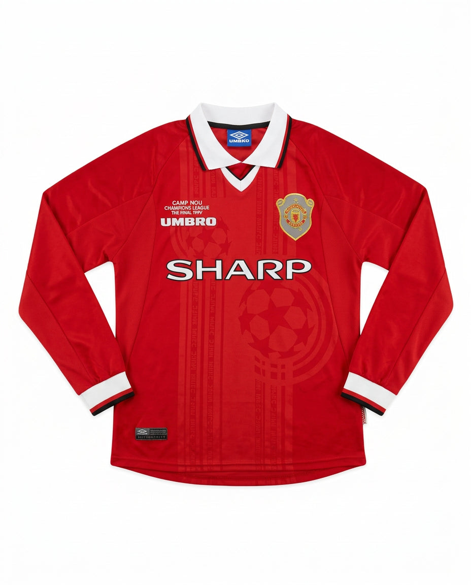Manchester United 1999/00 Home Retro Football Shirt — front view