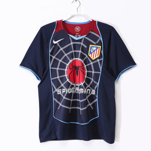 Atletico Madrid 2004/05 Away Retro Football Shirt — front view