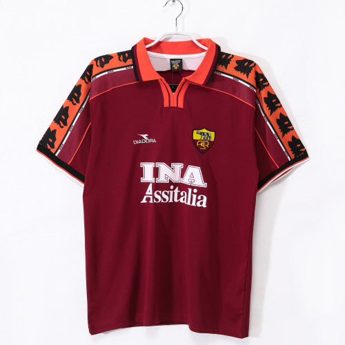 AS Roma 1998/99 Home Retro Football Shirt — front view