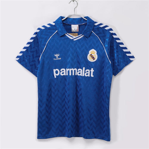 Real Madrid 1986/87 Away Retro Football Shirt — front view