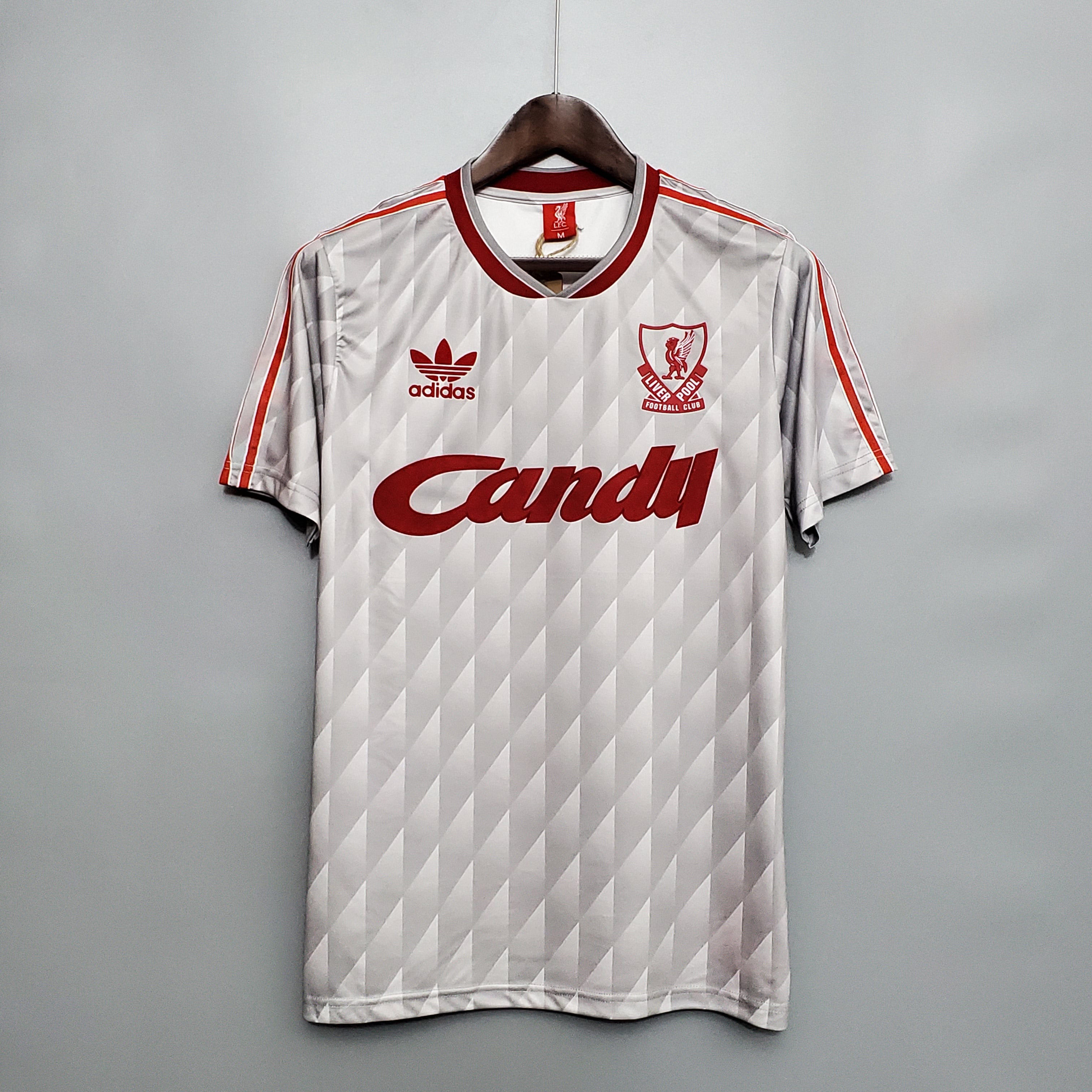 Liverpool 1989/91 Away Retro Football Shirt — front view