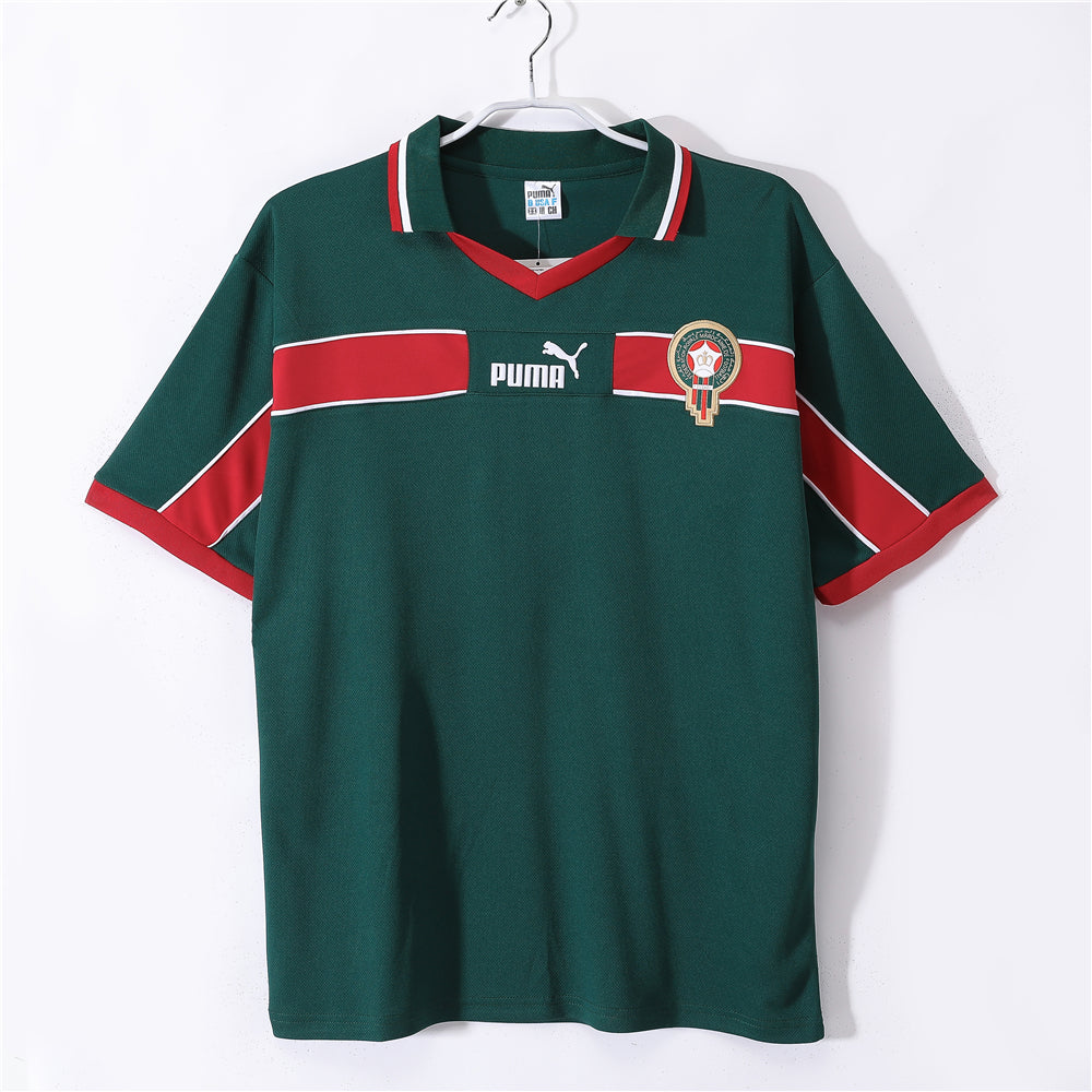 Morocco 1998 Home Retro Football Shirt — front view