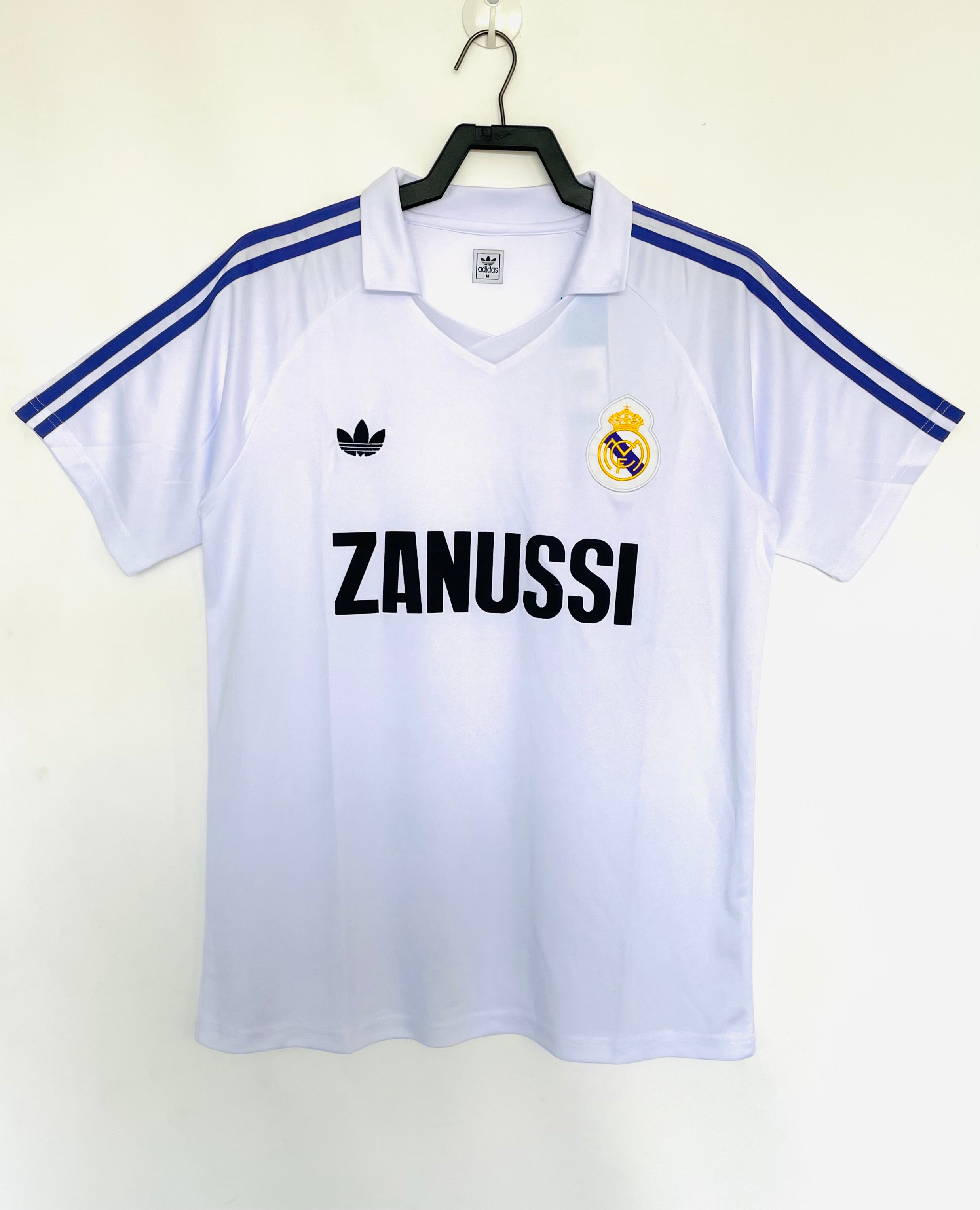 Real Madrid 1984/85 Home Retro Football Shirt — front view
