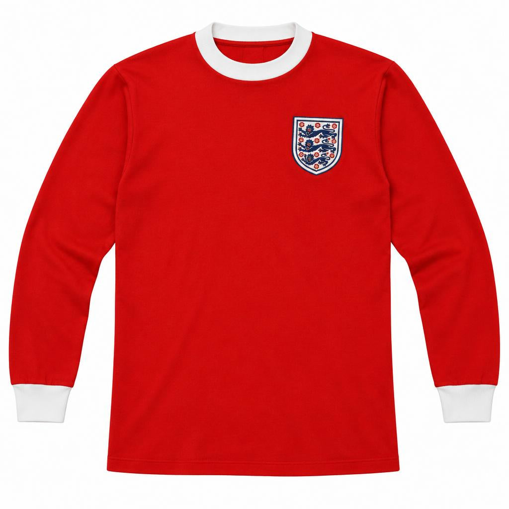 England 1966 Away Retro Football Shirt — front view