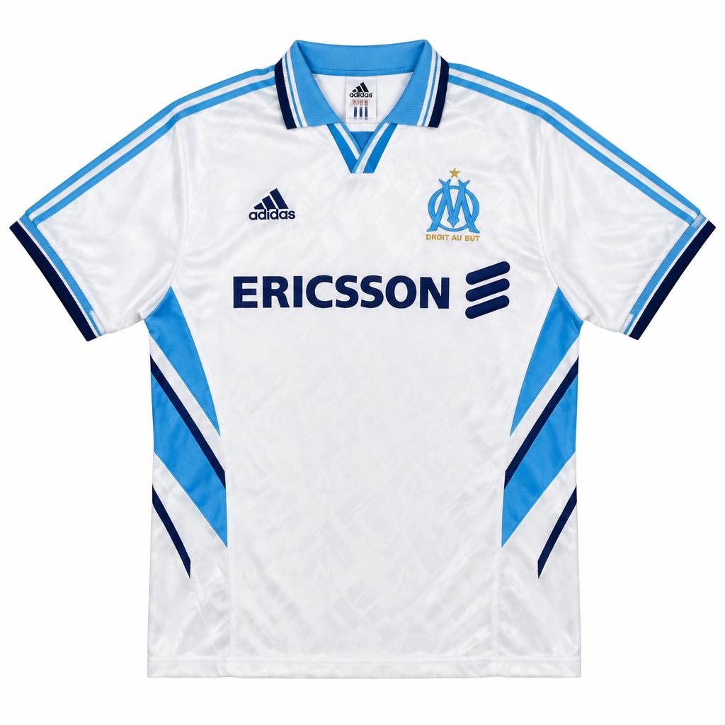 Marseille 1998/99 Home Retro Football Shirt — front view