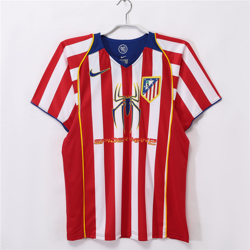 Atletico Madrid 2004/05 Home Retro Football Shirt — front view