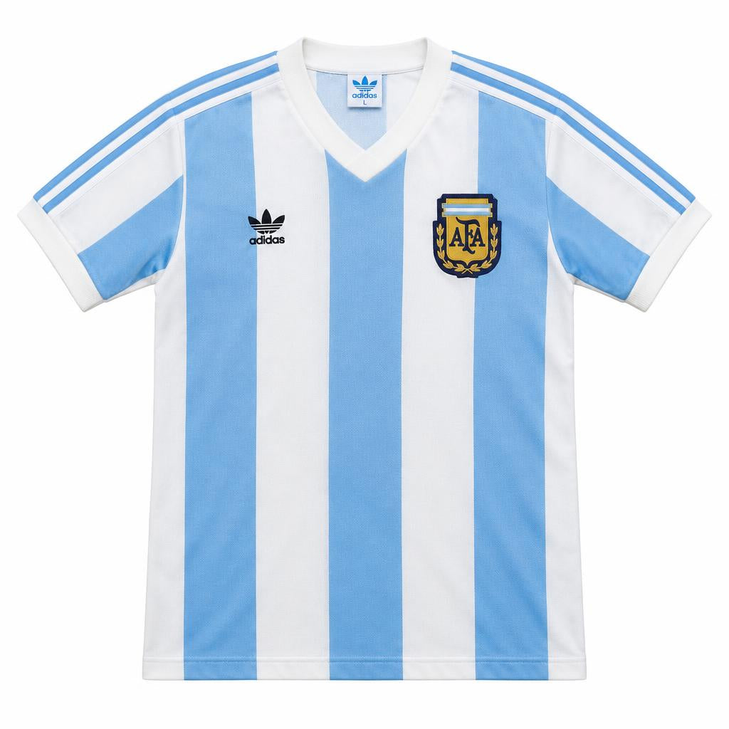 Argentina 1986 Home Retro Football Shirt — front view