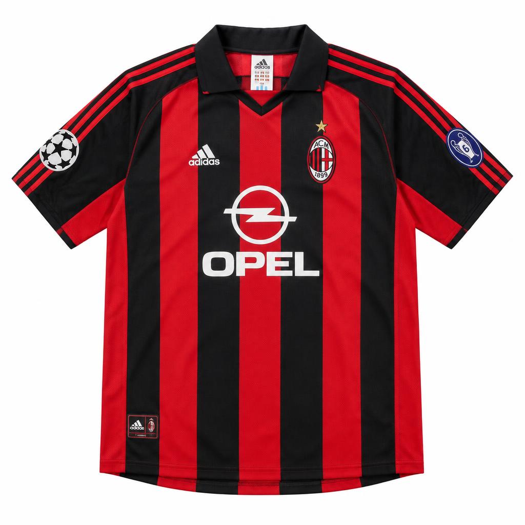 AC Milan 2002/03 Home Retro Football Shirt — front view