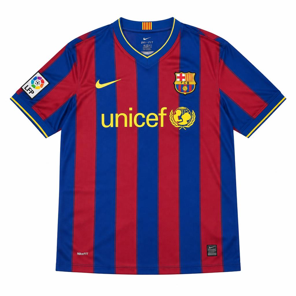 Barcelona 2008/09 Home Retro Football Shirt — front view