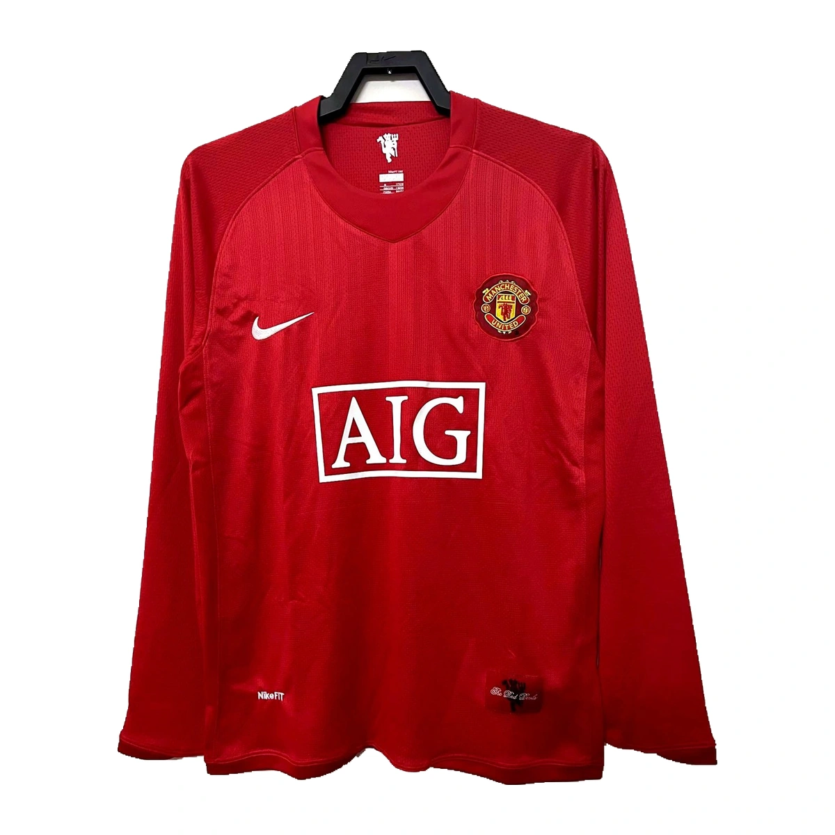 Manchester United 2007/08 Home Retro Football Shirt — front view