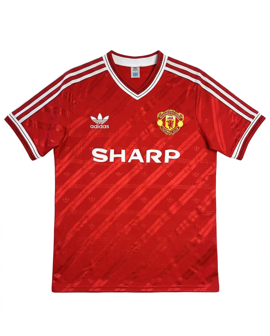 Manchester United 1986/87 Home Retro Football Shirt — front view