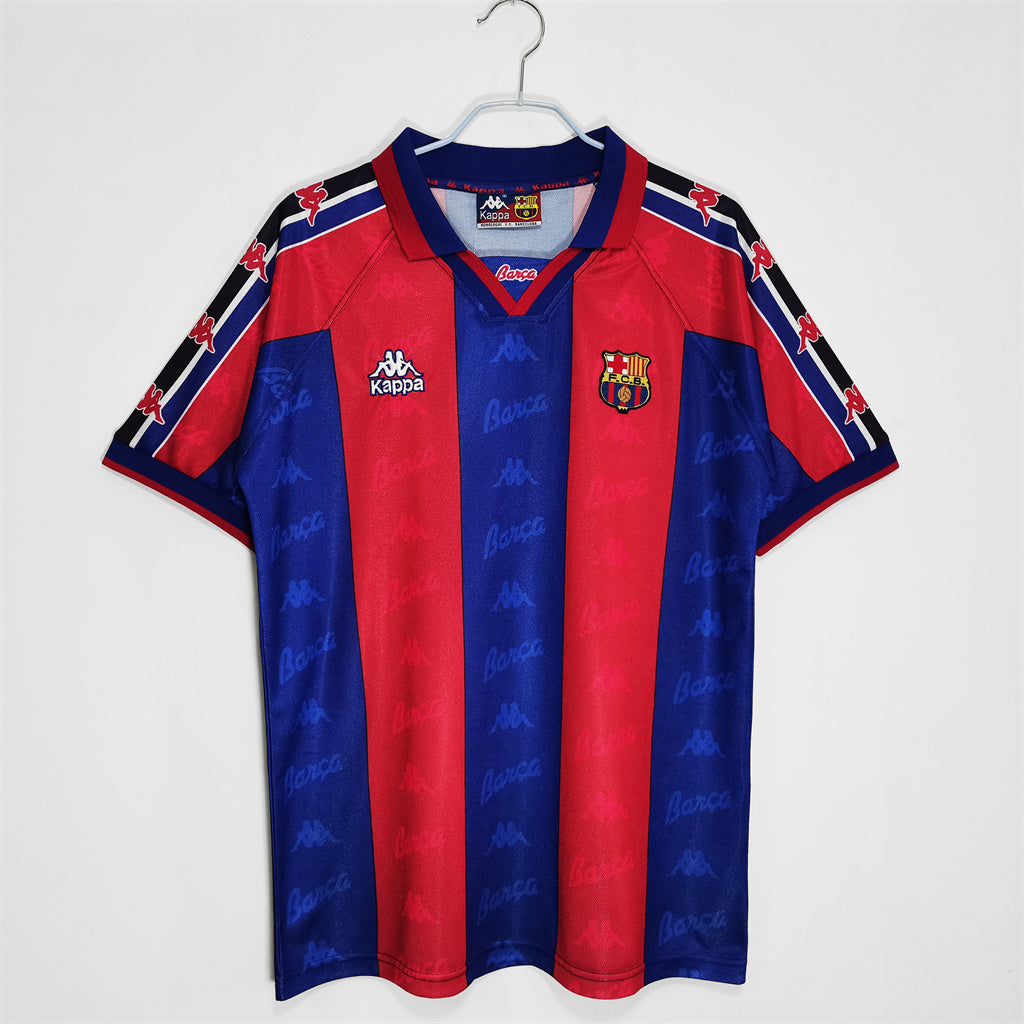 Barcelona 1995/97 Home Retro Football Shirt — front view