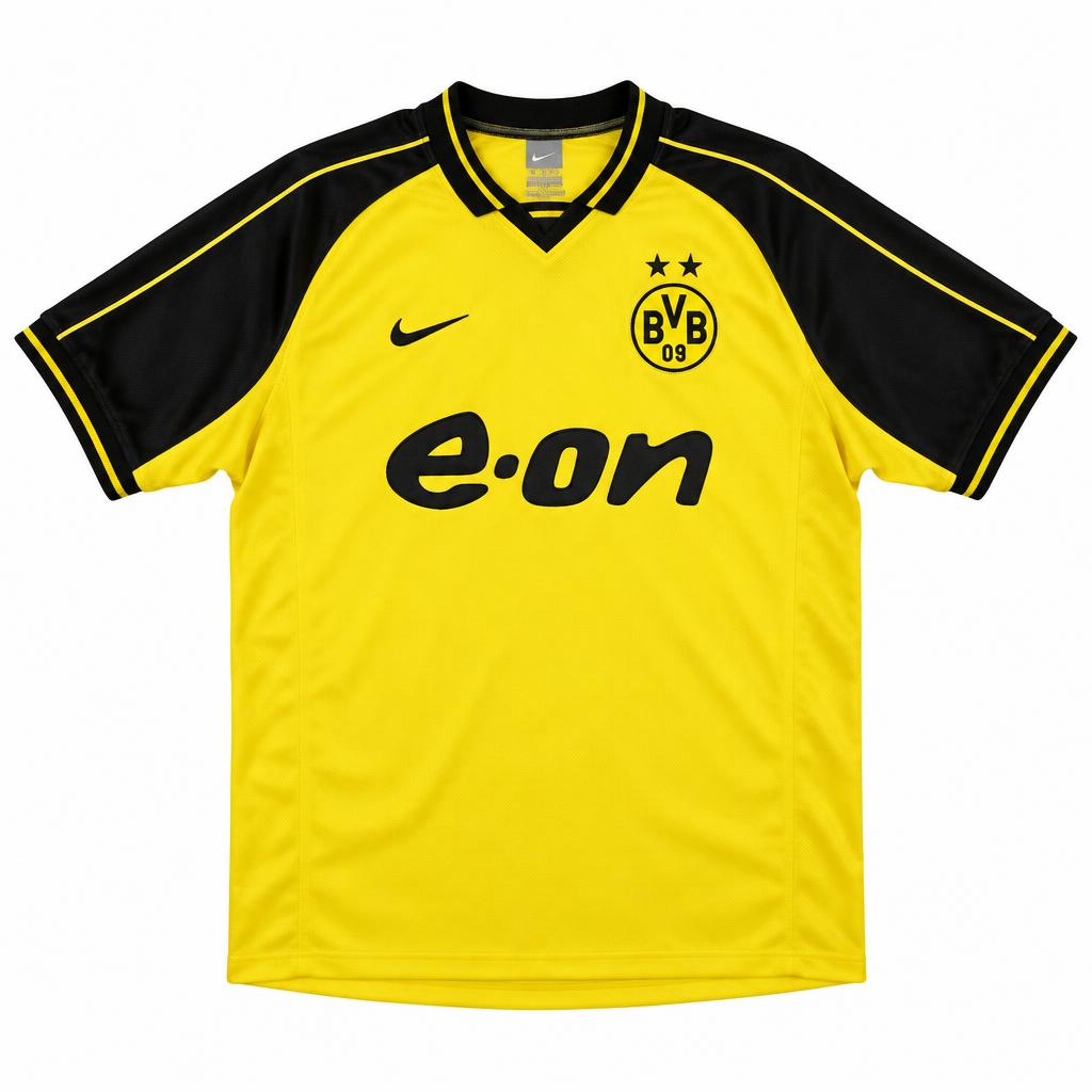 Borussia Dortmund 2001/02 Home Retro Football Shirt — front view