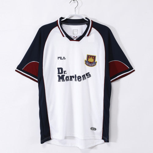 West Ham United 1999/01 Away Retro Football Shirt — front view