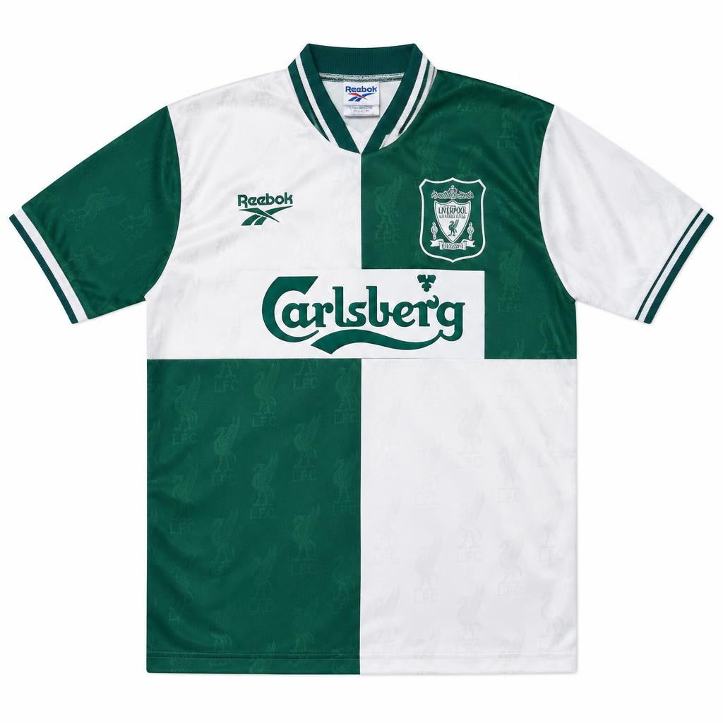Liverpool 1995/96 Away Retro Football Shirt — front view