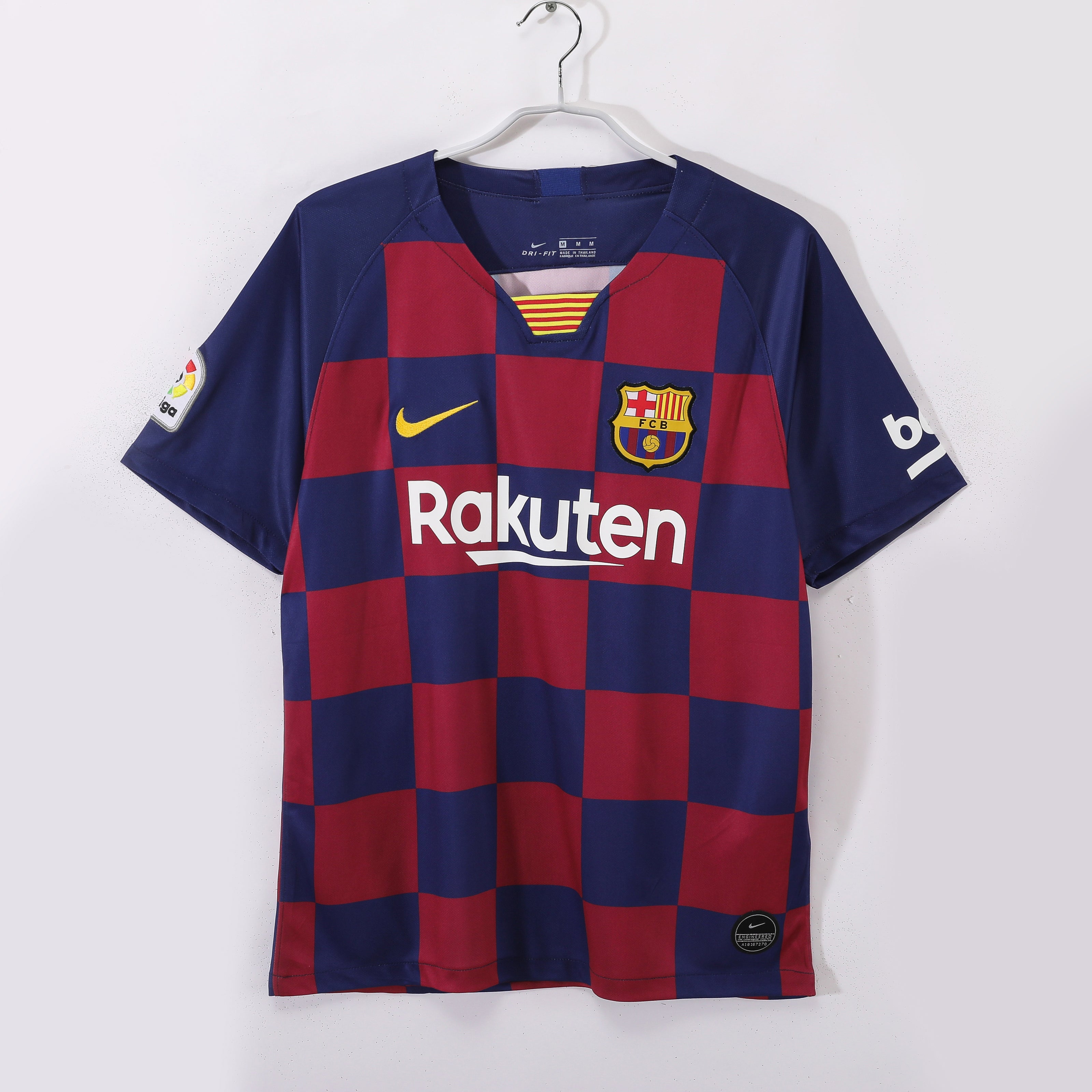 Barcelona 2019/20 Home Retro Football Shirt — front view
