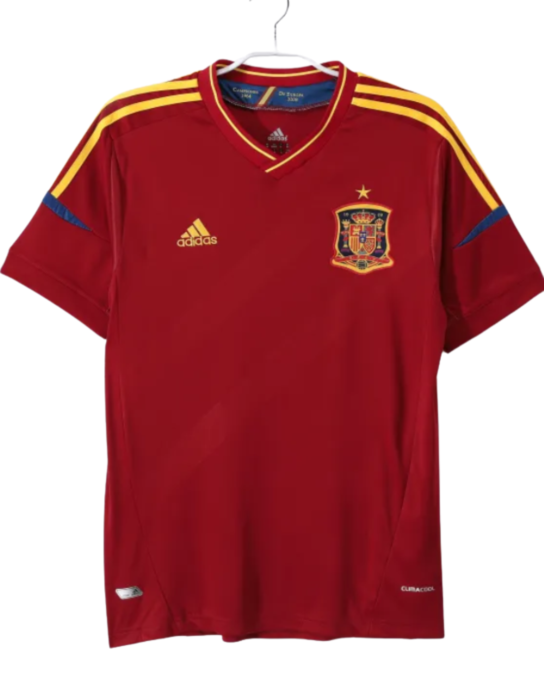 Spain 2010 Retro Football Shirt — front view