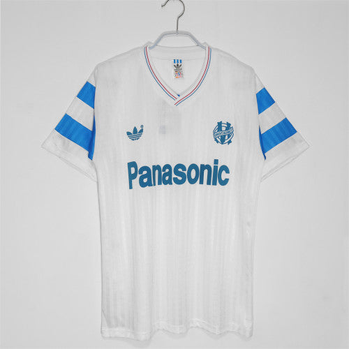 Marseille 1990 Home Retro Football Shirt — front view