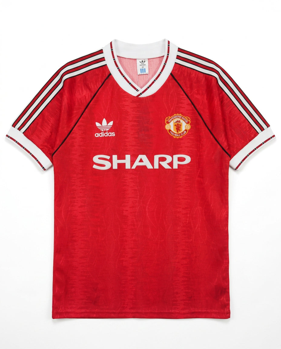 Manchester United 1990/92 Home Retro Football Shirt — front view
