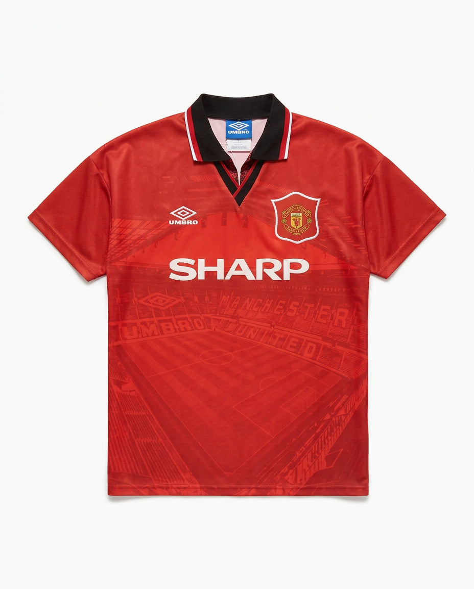 Manchester United 1994/96 Home Retro Football Shirt — front view