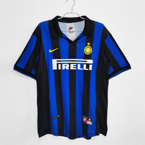 Inter Milan 1998/99 Home Retro Football Shirt — front view