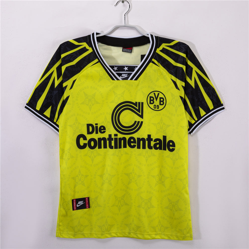 Borussia Dortmund 1994/95 Home Retro Football Shirt — front view