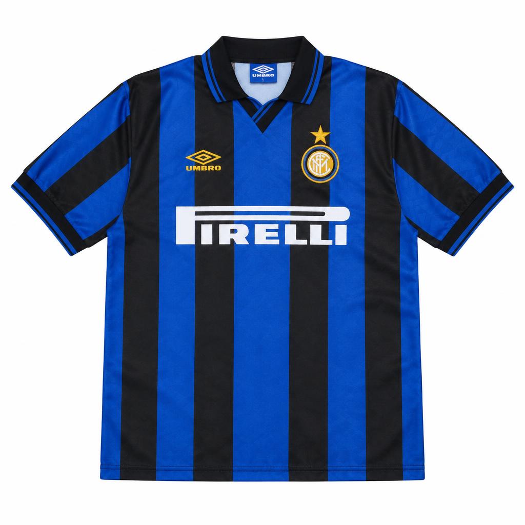 Inter Milan 1997/98 Home Retro Football Shirt — front view