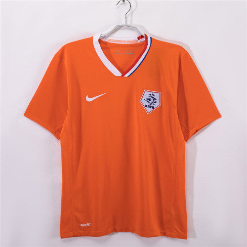 Netherlands 2008 Home Retro Football Shirt — front view