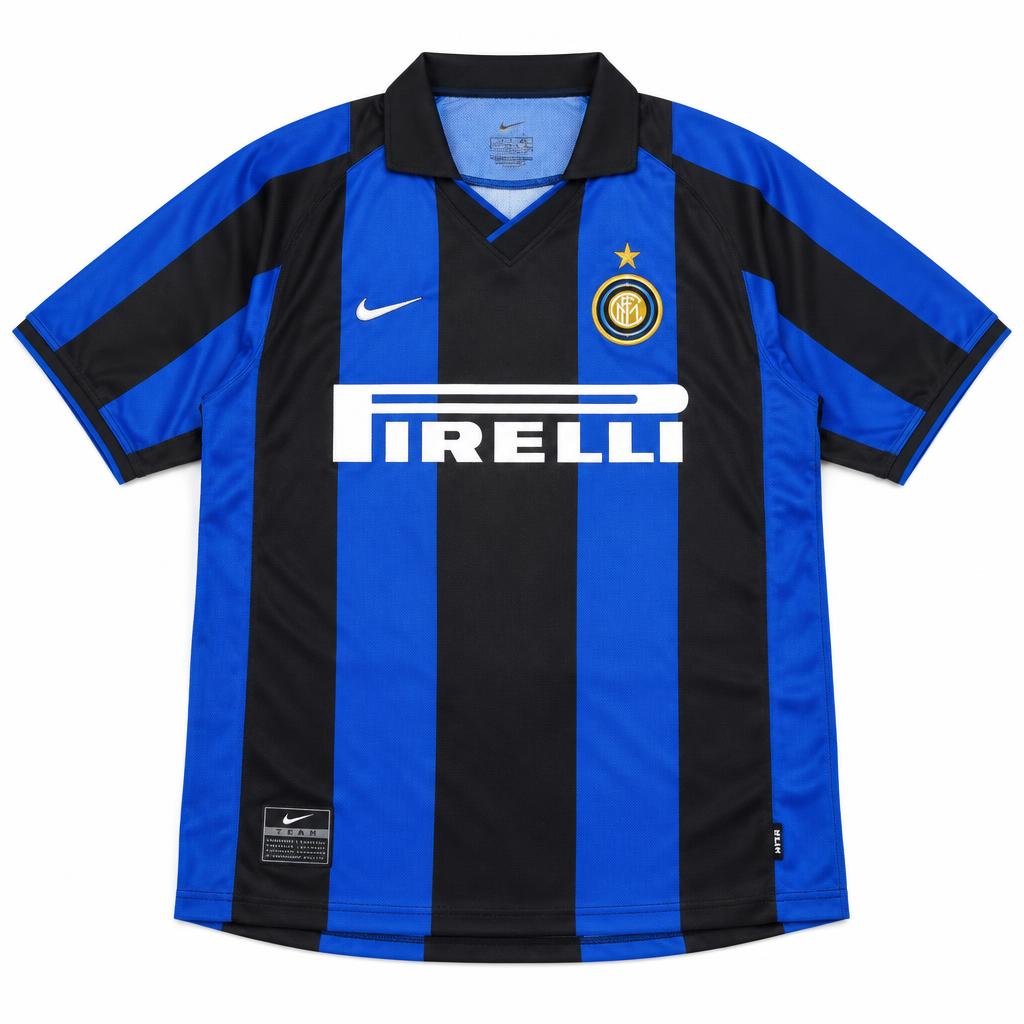Inter Milan 2001/02 Home Retro Football Shirt — front view