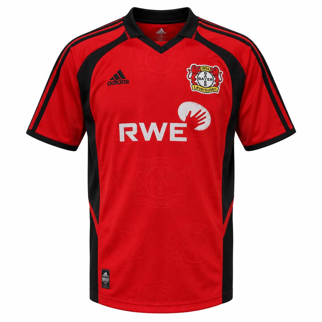 Bayer Leverkusen 2001/02 Home Retro Football Shirt — front view