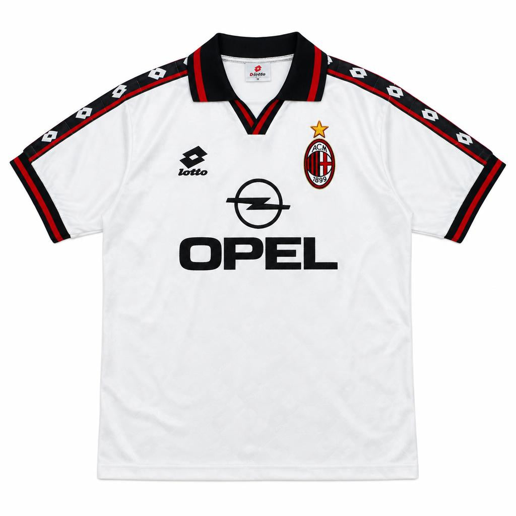 AC Milan 1995/96 Away Retro Football Shirt — front view