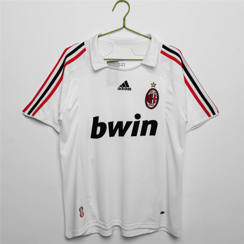 AC Milan 2007/08 Away Retro Football Shirt — front view