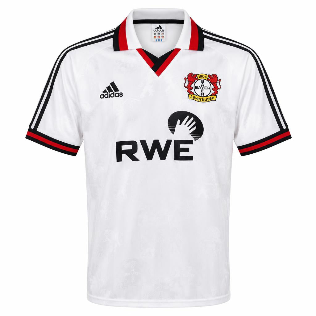 Bayer Leverkusen 1999/00 Away Retro Football Shirt — front view